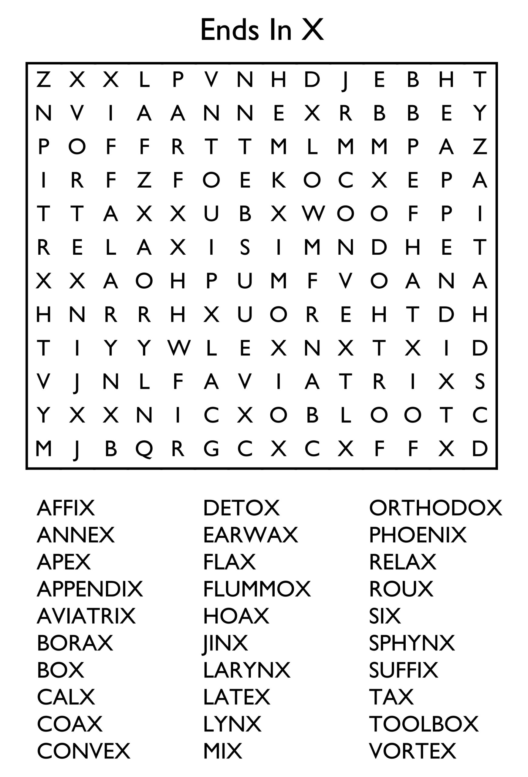 10 Free Printable Word Search Puzzles 10 Free Printable Word Search Puzzles