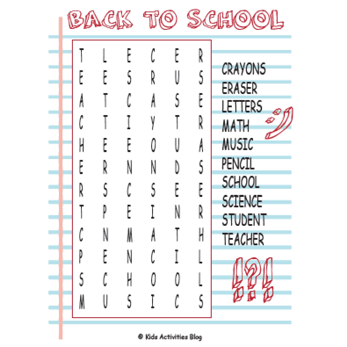 10 Fun Back To School Printable Word Search Puzzles Kids Activities Blog 10 Fun Back To School Printable Word Search Puzzles Kids Activities Blog