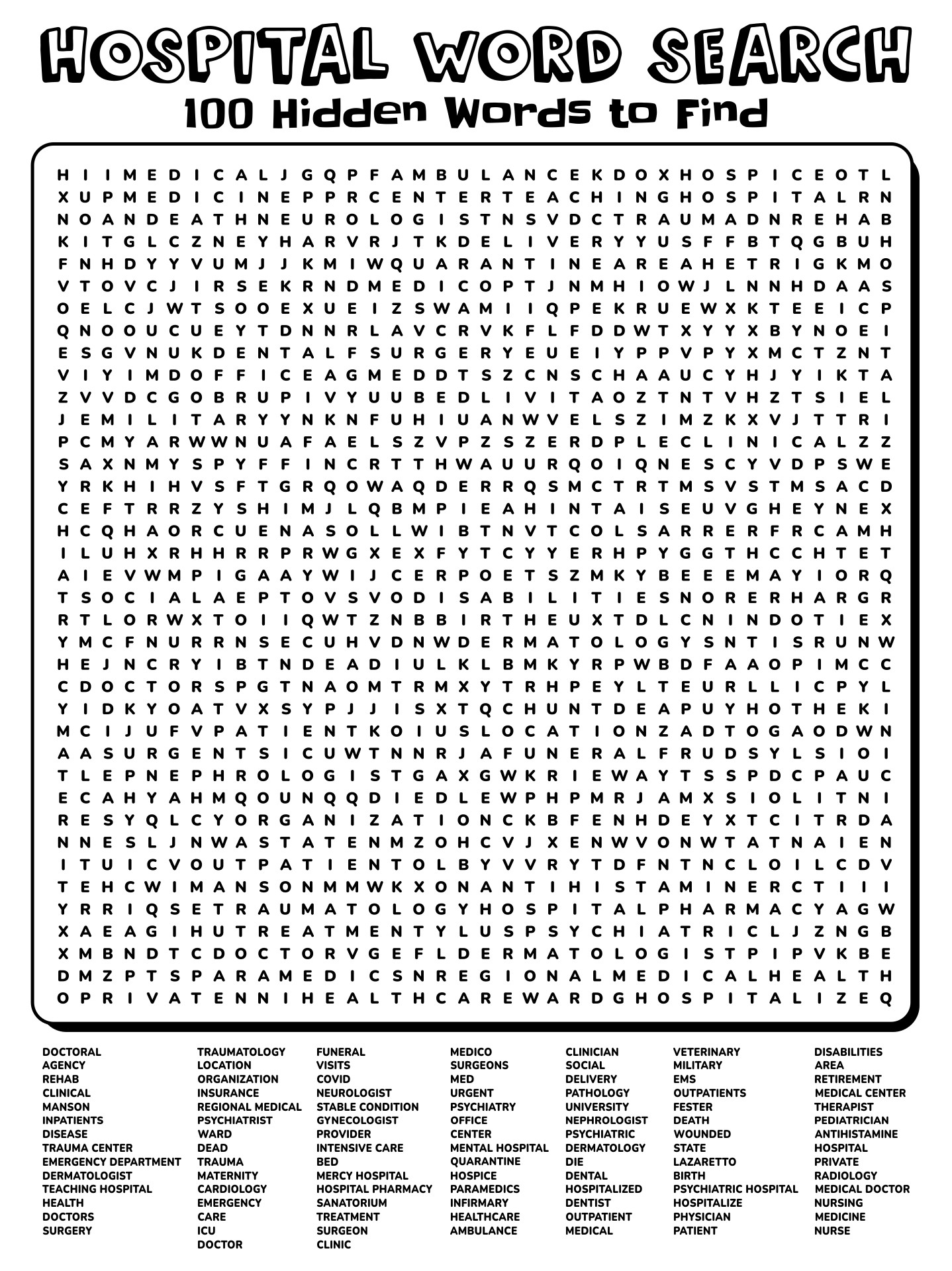 100 Word Word Searches 20 Free PDF Printables Printablee 100 Word Word Searches 20 Free PDF Printables Printablee