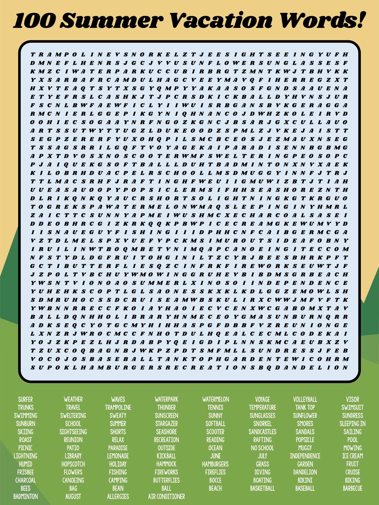 100 Word Printable Word Searches For Seniors 100 Word Printable Word Searches For Seniors