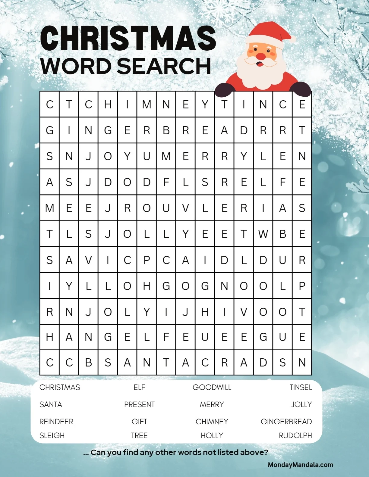 Free Christmas Word Search Printable Pdf Free Christmas Word Search Printable Pdf