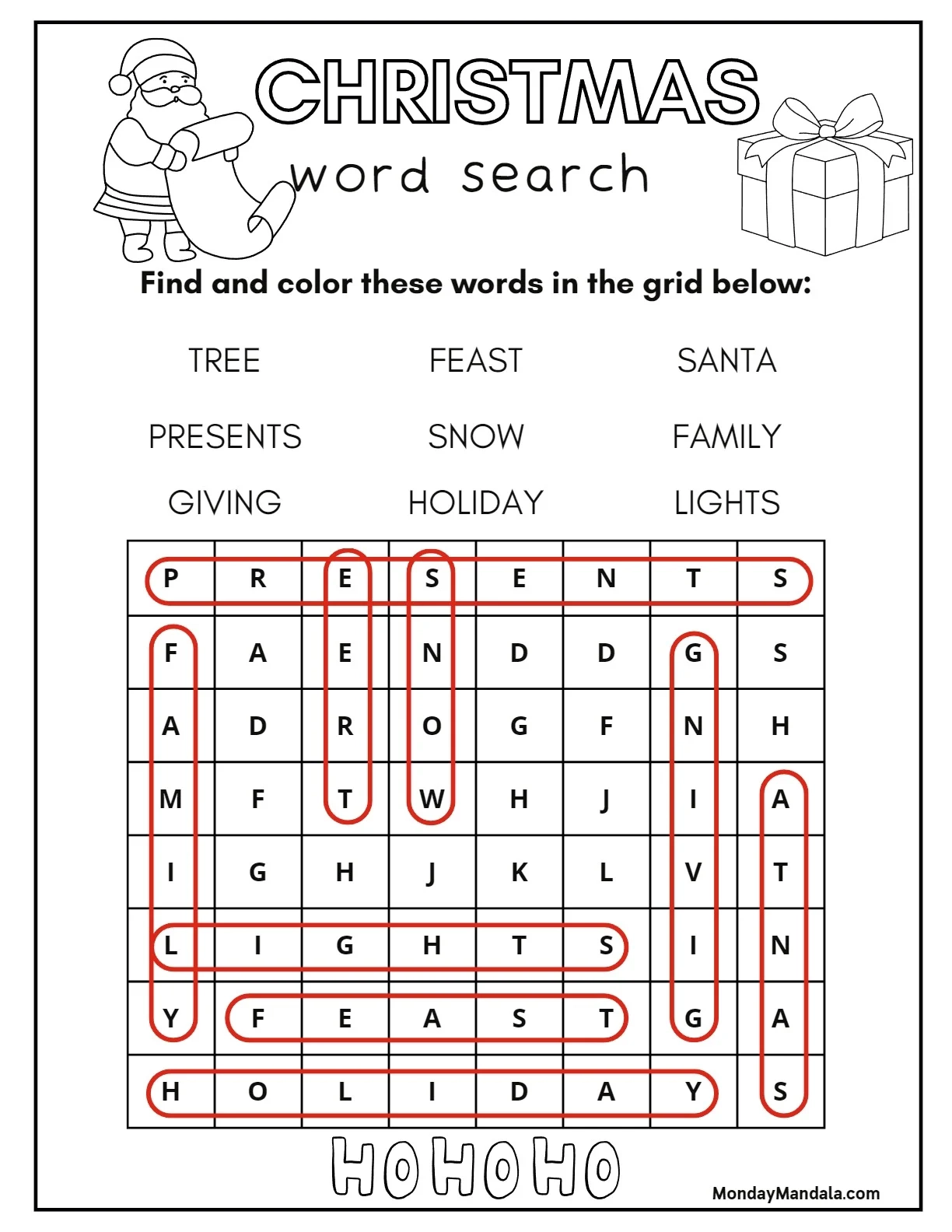 18 Christmas Word Searches Free PDF Printables 18 Christmas Word Searches Free PDF Printables