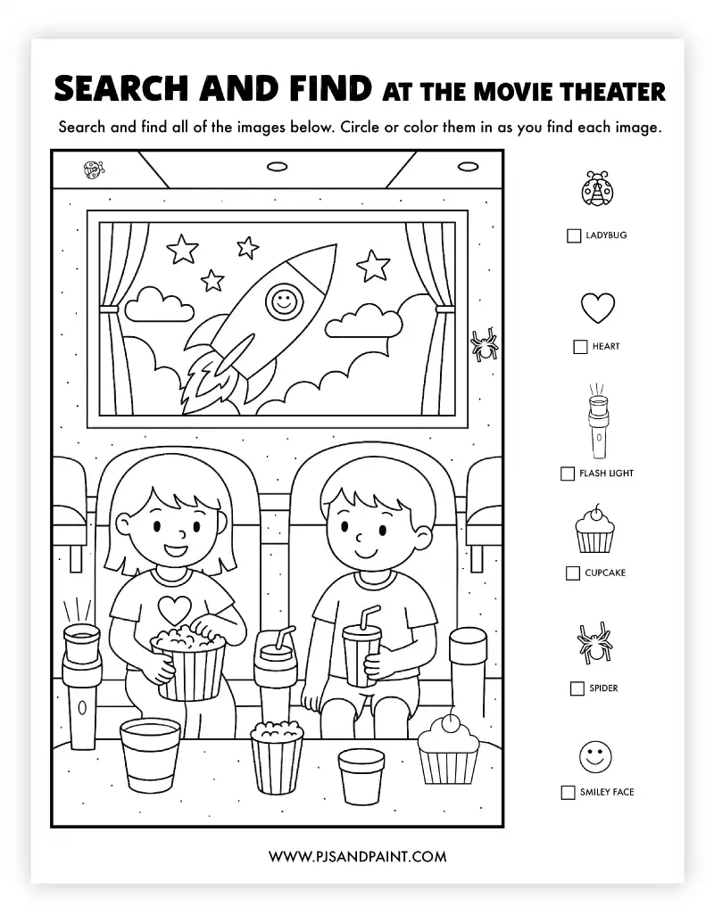 18 Free Printable Search And Find Activities Pjs And Paint