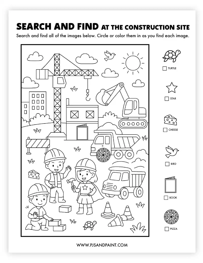 18 Free Printable Search And Find Activities Pjs And Paint