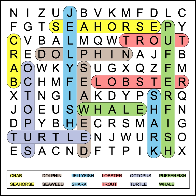 1st Grade Ocean Word Search Tree Valley Academy 1st Grade Ocean Word Search Tree Valley Academy