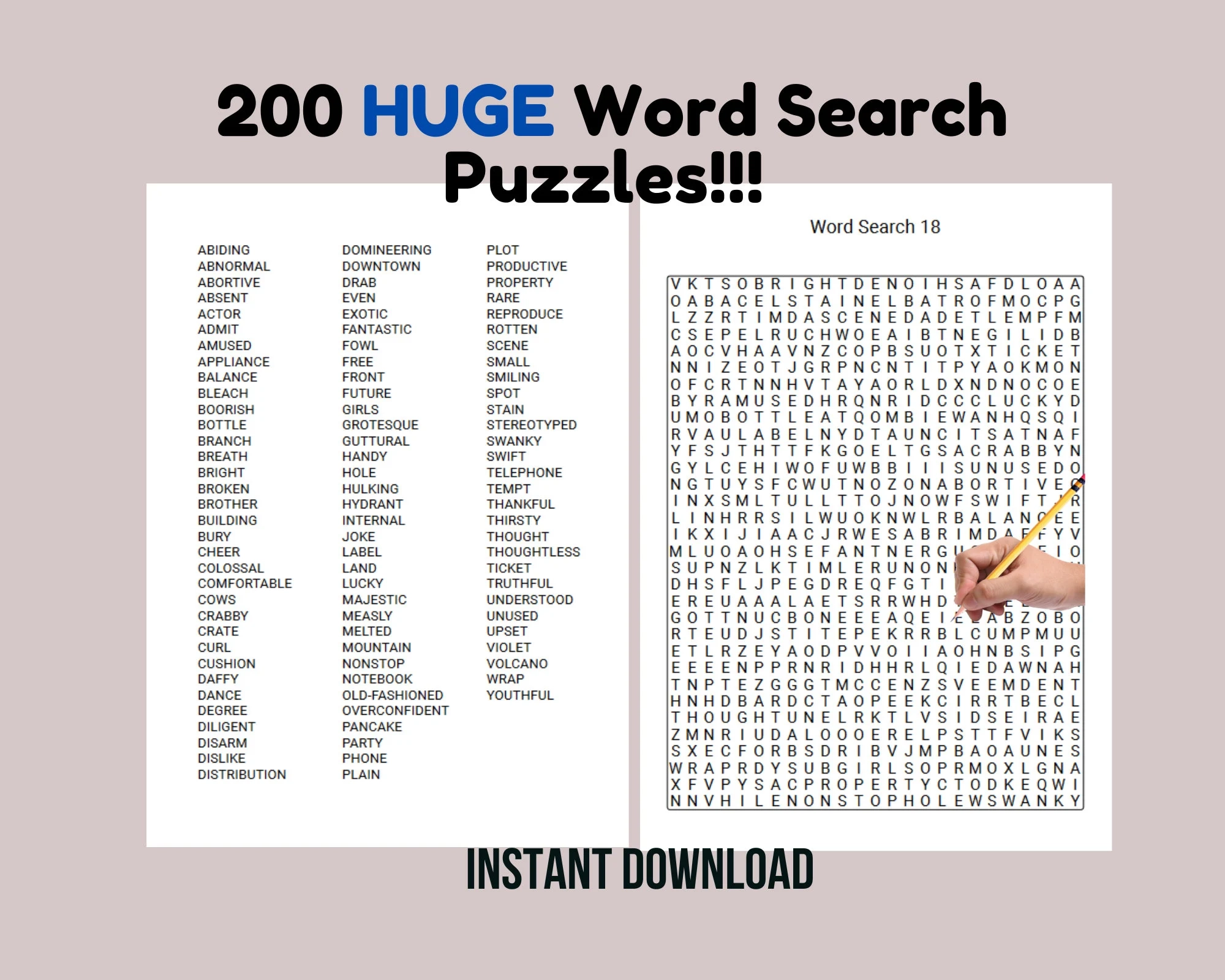 Large Word Search Printable Puzzles Large Word Search Printable Puzzles