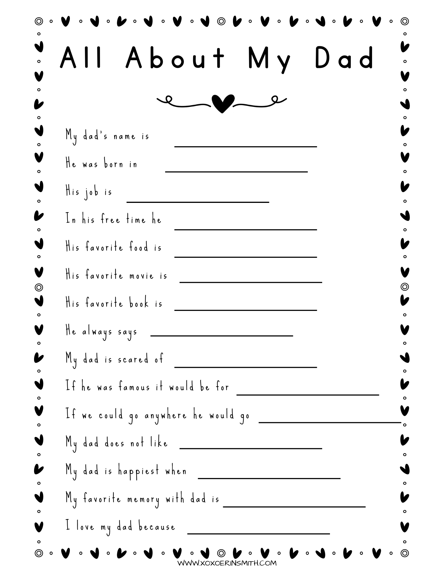 3 Free Father s Day Fill In The Blank Printable Questionnaires Xoxoerinsmith 3 Free Father s Day Fill In The Blank Printable Questionnaires Xoxoerinsmith