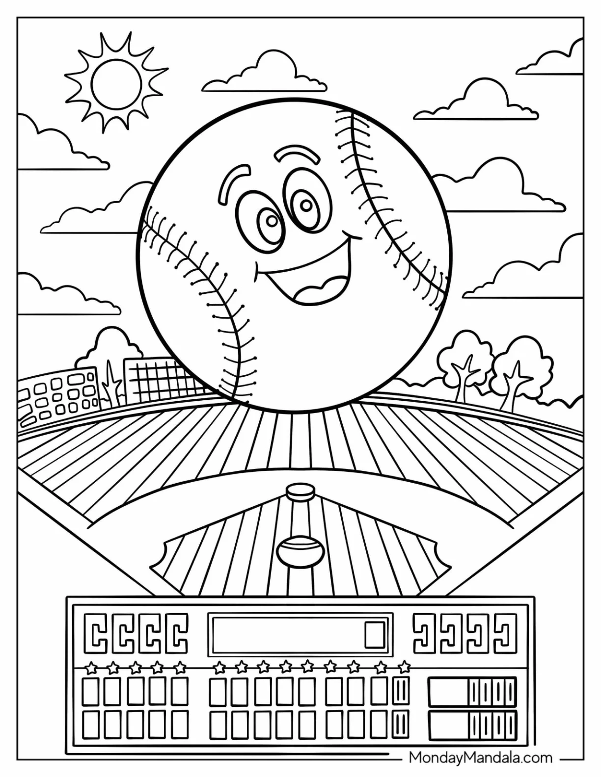 Free Printable Baseball Worksheets