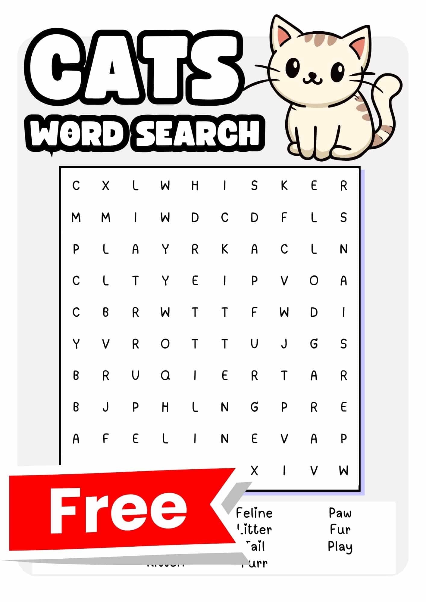 Pet Word Search Printable Pet Word Search Printable