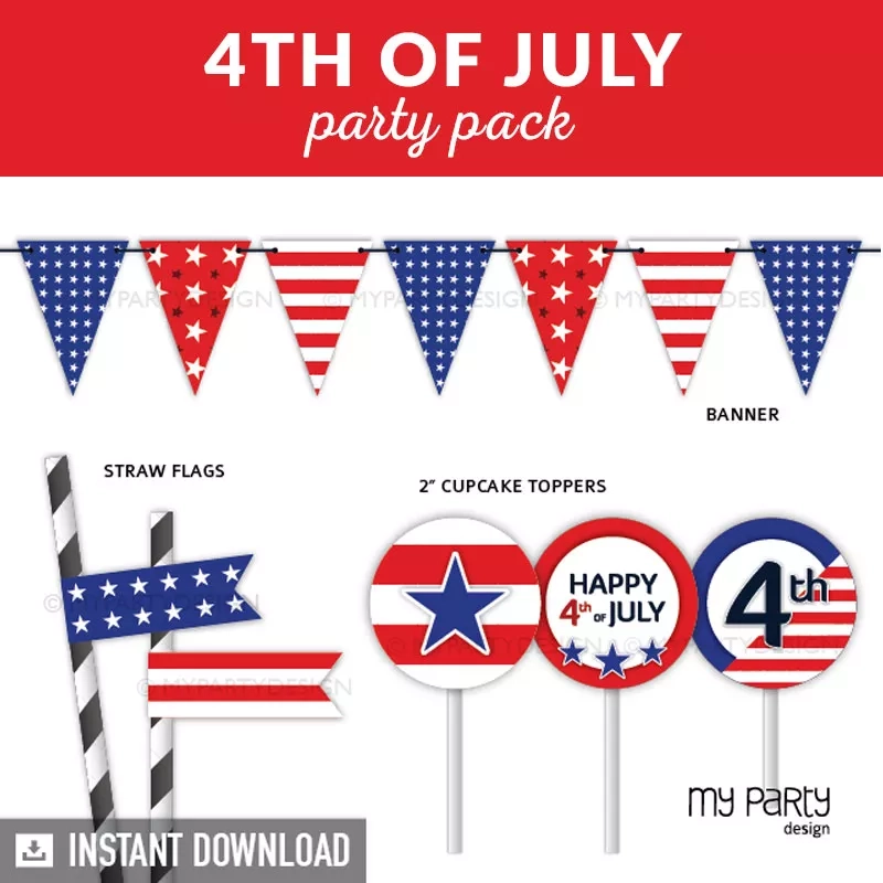 4th Of July Party Printables My Party Design 4th Of July Party Printables My Party Design