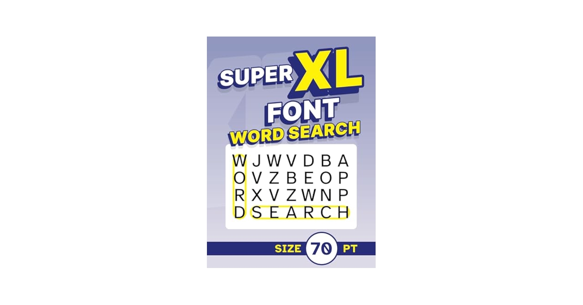 Amazon Super XL Font Word Search Size 70 Pt Low Vision Giant Print Puzzle Book For Visually Impaired Adults And Seniors 9798343309010 Edgehill Clarence Books Amazon Super XL Font Word Search Size 70 Pt Low Vision Giant Print Puzzle Book For Visually Impaired Adults And Seniors 9798343309010 Edgehill Clarence Books