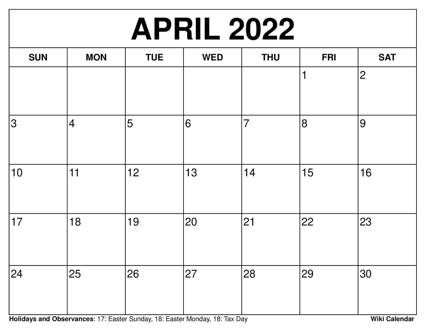 April 2025 Calendar Printable Templates More April 2025 Calendar Printable Templates More