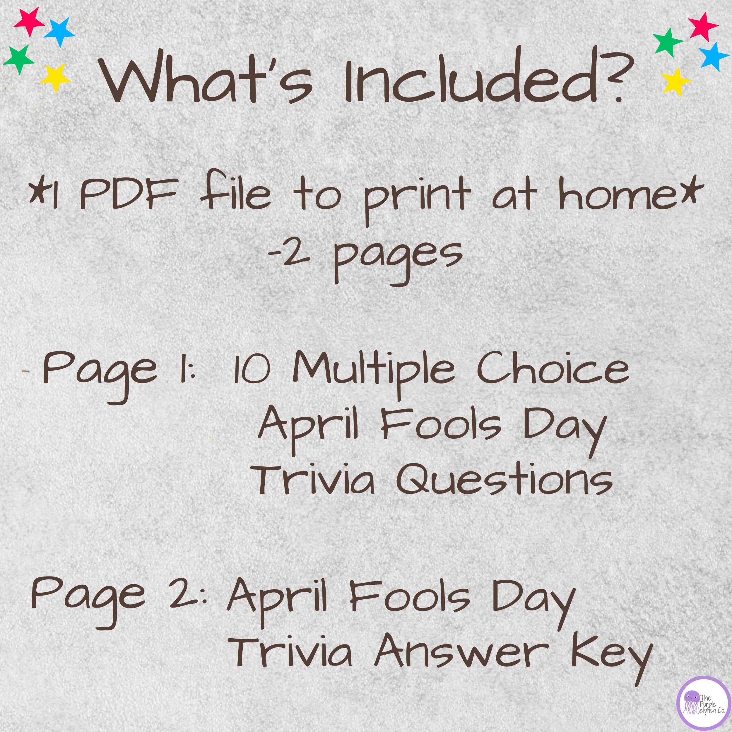 April Fool s Day Trivia Game Printable April Fools Party Idea April Fools Game For Kids Teens Adults Trivia Questions Quiz Activity Etsy UK