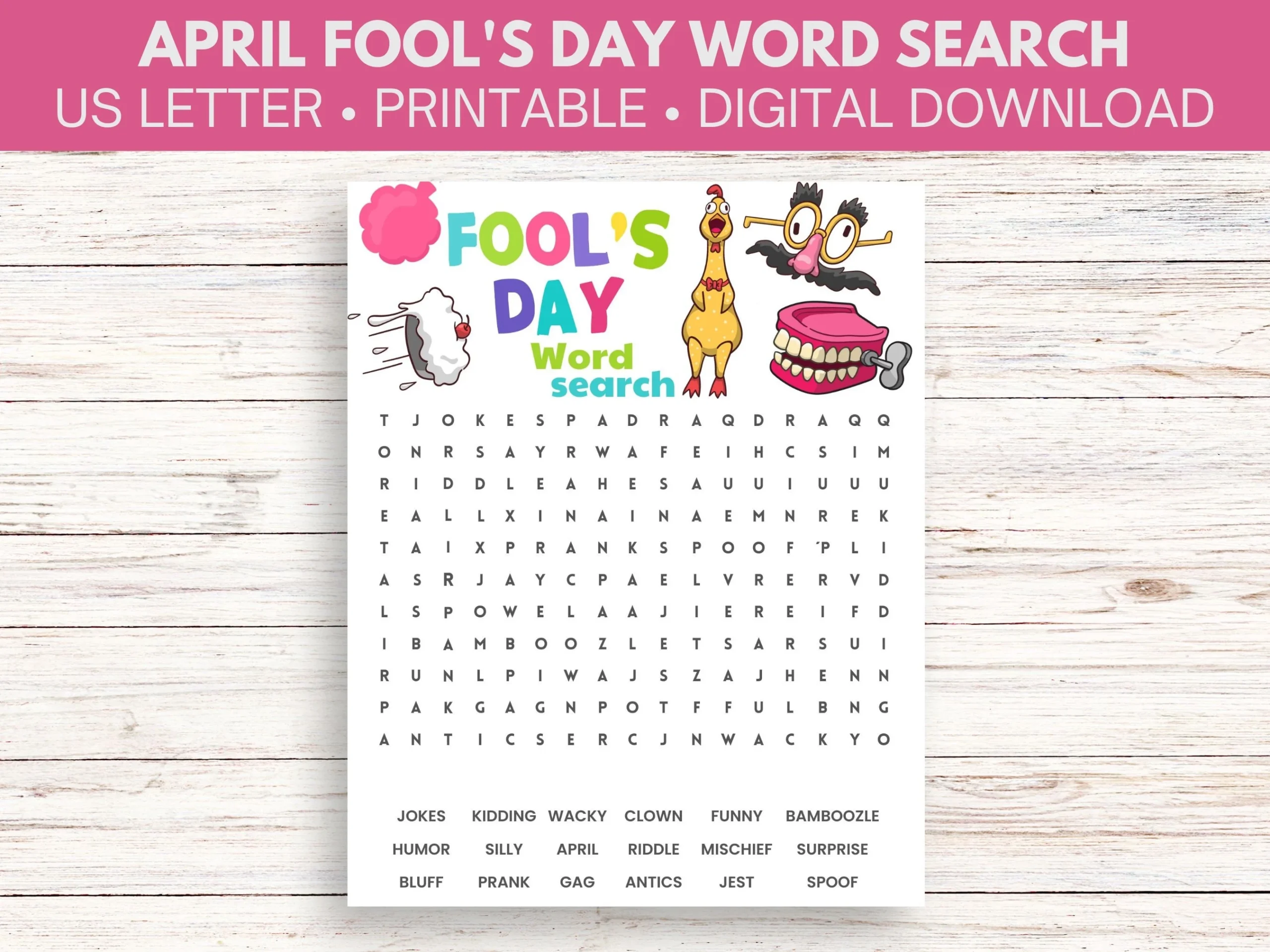 April Fools Day Word Search Printable April Fools Day Word Search Printable