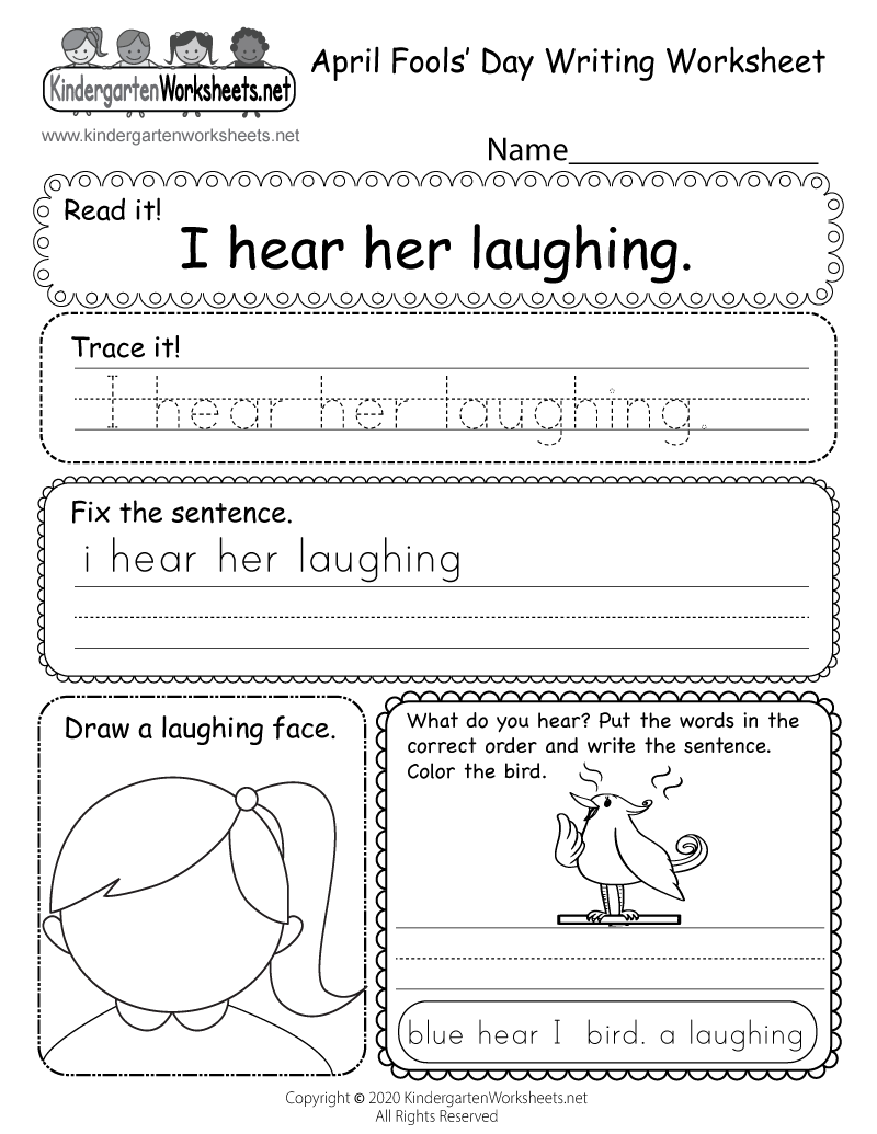 April Fools Day Writing Worksheet Free Printable Digital PDF April Fools Day Writing Worksheet Free Printable Digital PDF