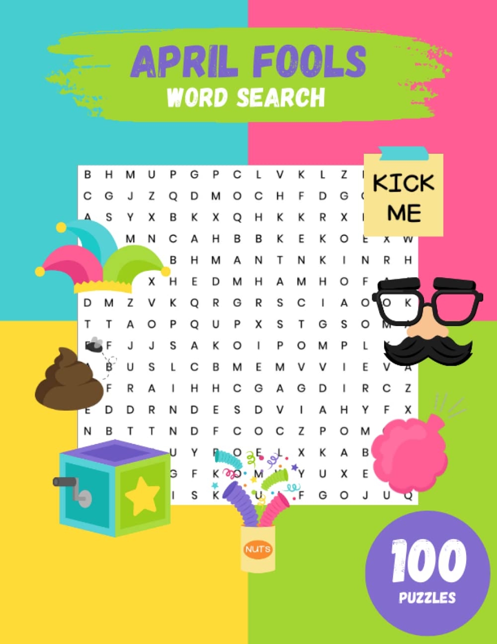 April Fools Word Search 100 Puzzles With Answers Tickling Brain 9798387823015 Amazon Books April Fools Word Search 100 Puzzles With Answers Tickling Brain 9798387823015 Amazon Books