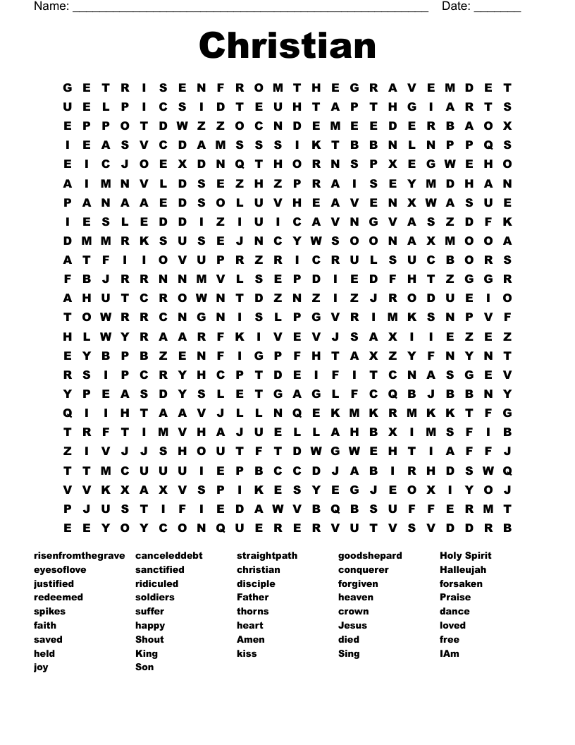 Christian Word Search WordMint Christian Word Search WordMint