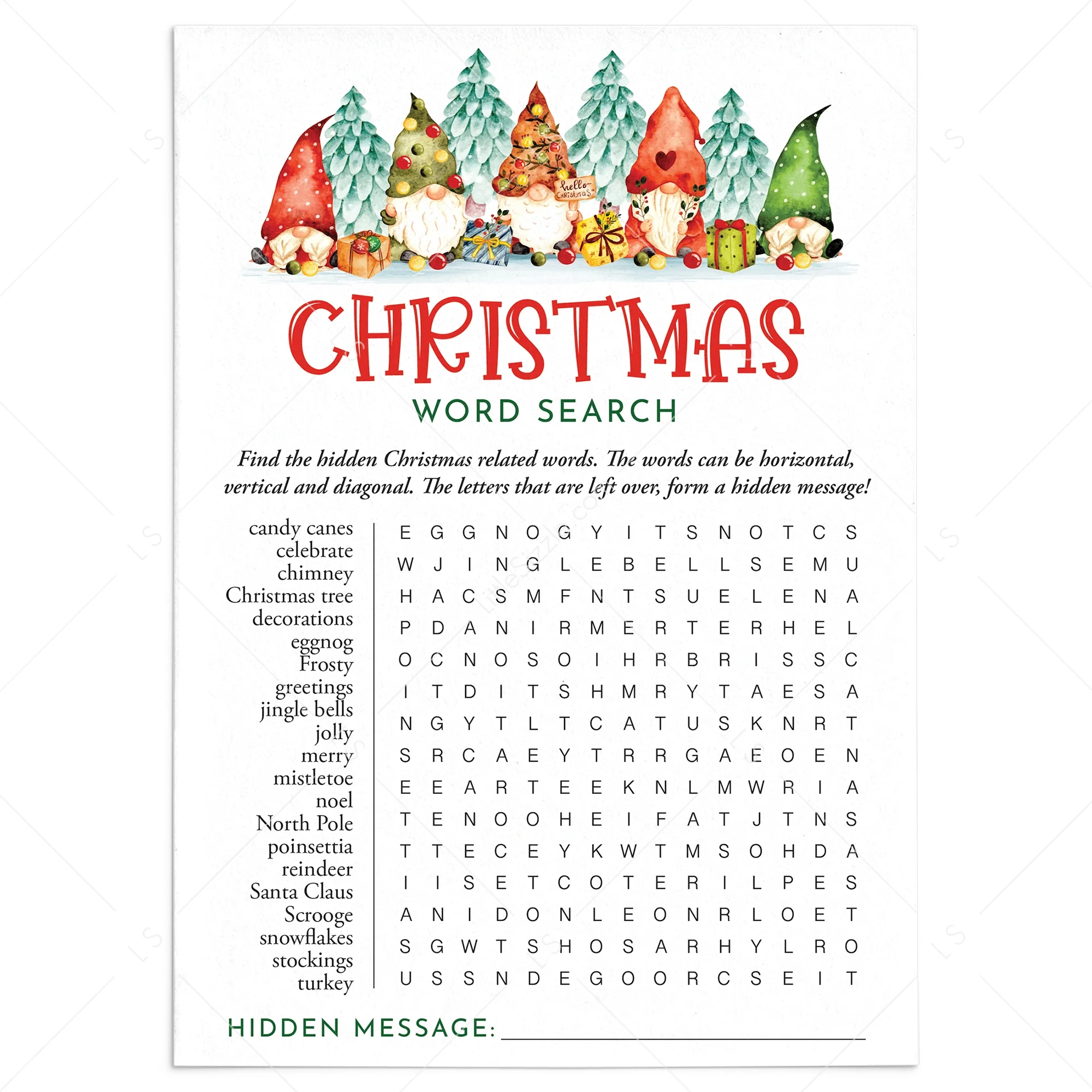 Christmas Word Search Puzzles Printable Free Christmas Word Search Puzzles Printable Free