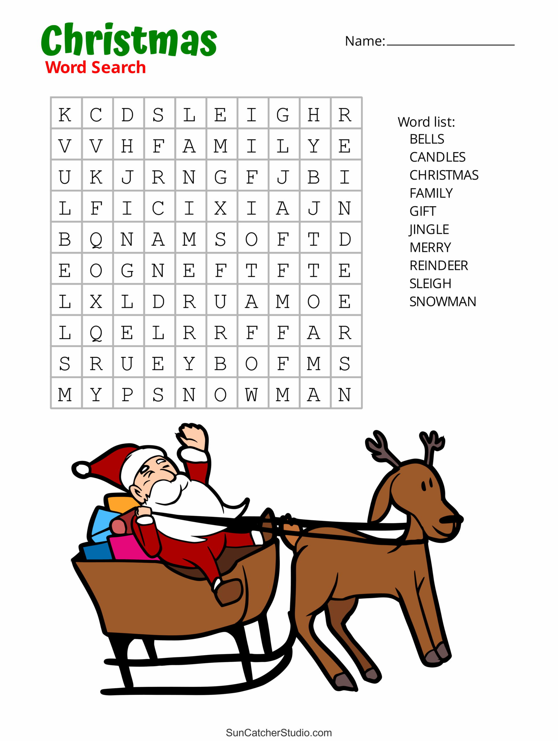 Christmas Word Search Free Printable PDF Puzzles Free Christmas Word Search Free Printable PDF Puzzles Free