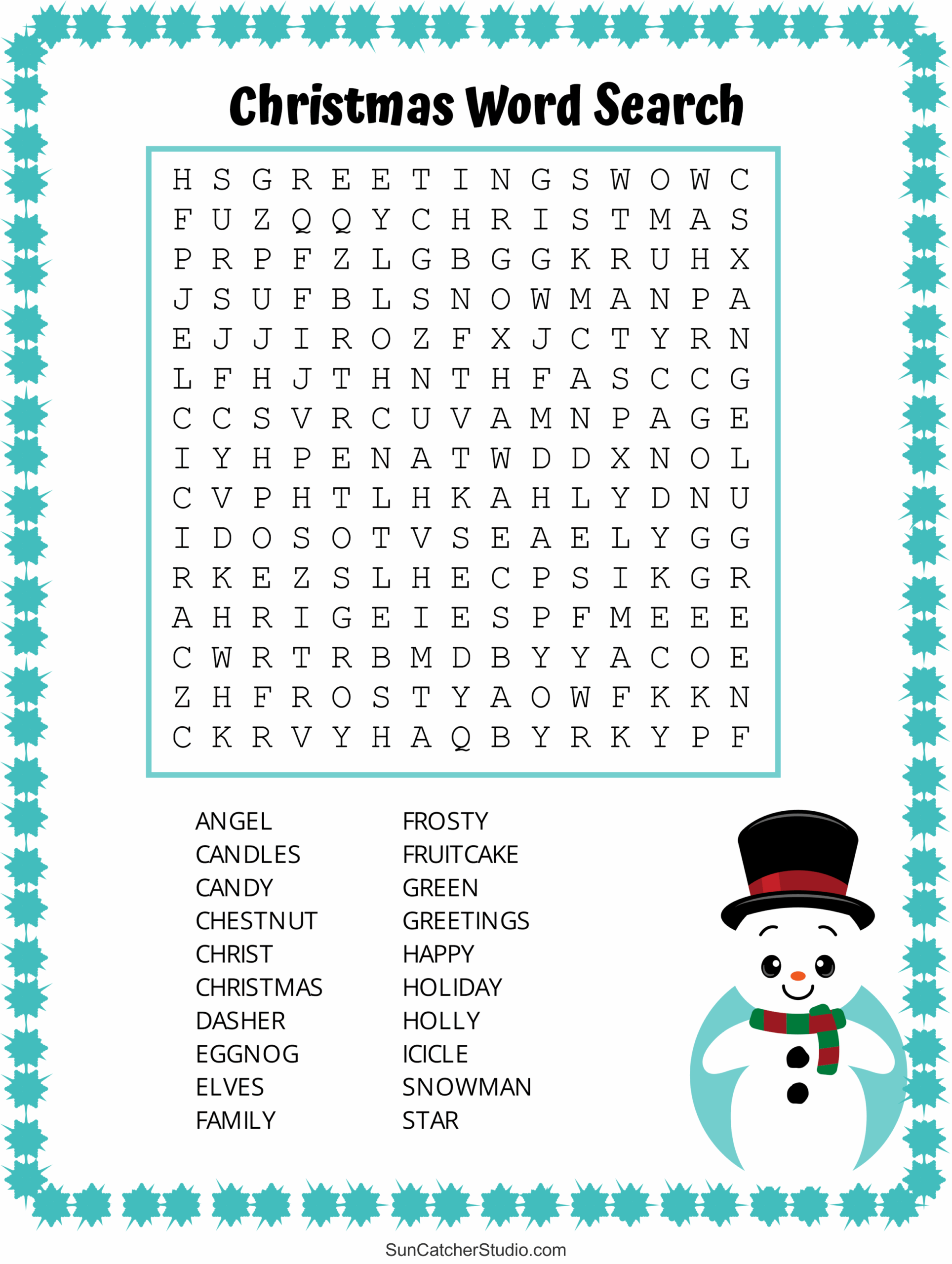 Christmas Word Search Free Printable PDF Puzzles Free Christmas Word Search Free Printable PDF Puzzles Free