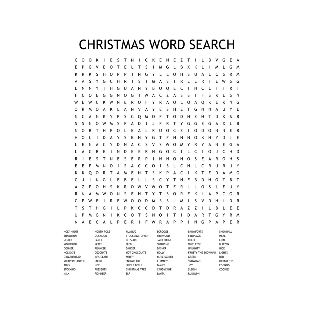 Christmas Word Search Printable Download PDF Instant Digital Download Christmas Party Game Kid s Activity Classroom Activity Etsy Christmas Word Search Printable Download PDF Instant Digital Download Christmas Party Game Kid s Activity Classroom Activity Etsy