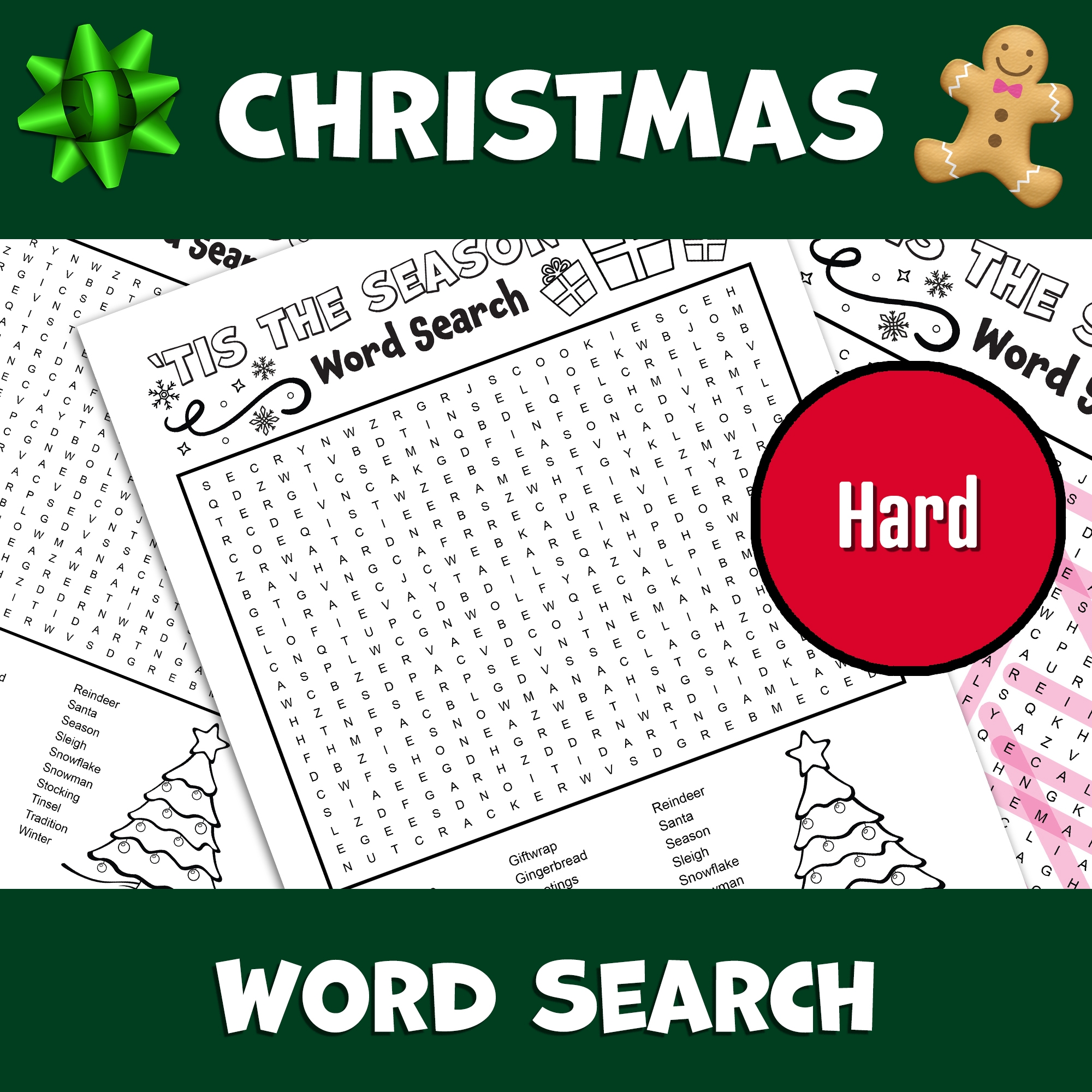 Printable Christmas Word Search Puzzles Free Printable Christmas Word Search Puzzles Free