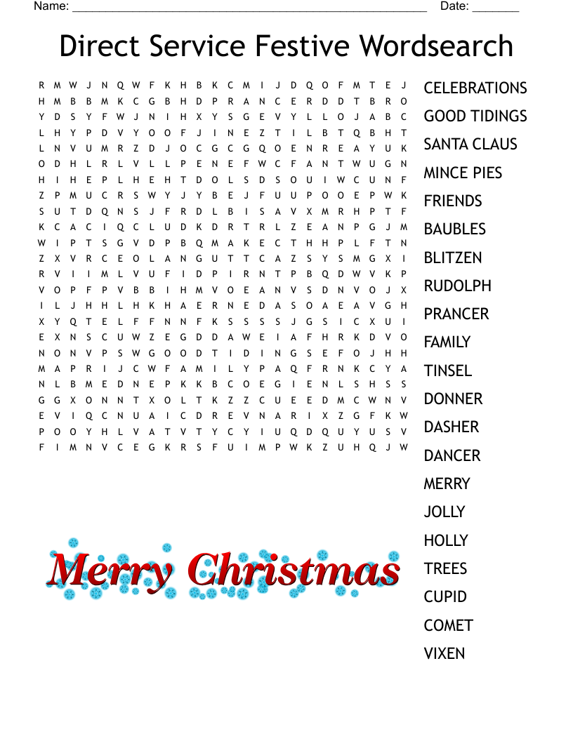Christmas Word Search Printable Difficult Christmas Word Search Printable Difficult