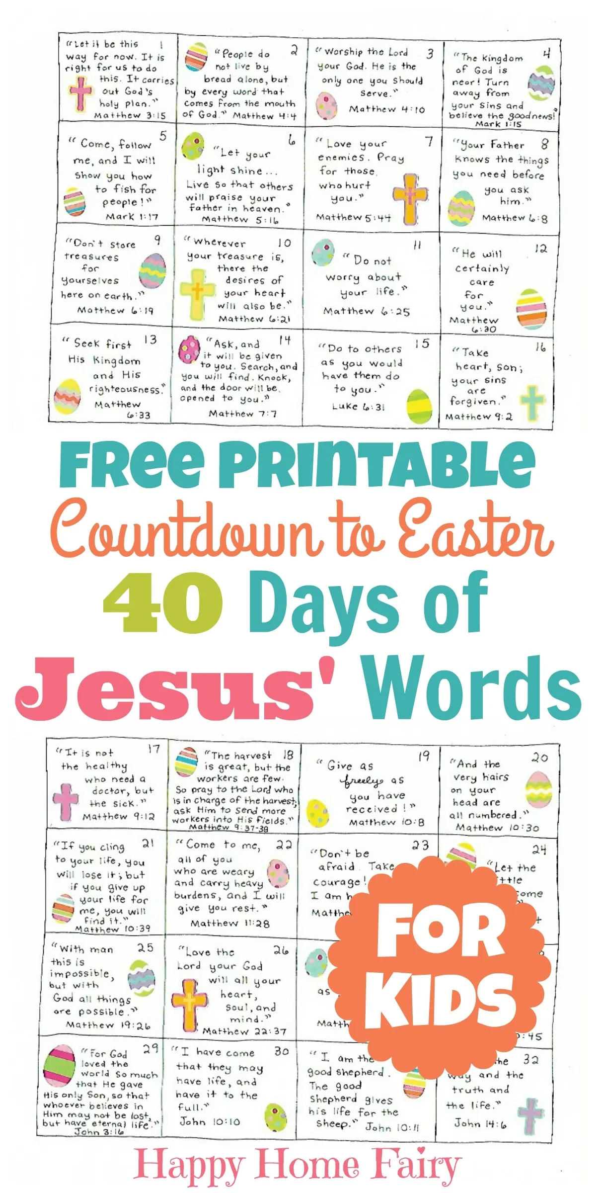 Countdown To Easter 40 Days Of Jesus Words For Kids FREE Printable Happy Home Fairy Countdown To Easter 40 Days Of Jesus Words For Kids FREE Printable Happy Home Fairy