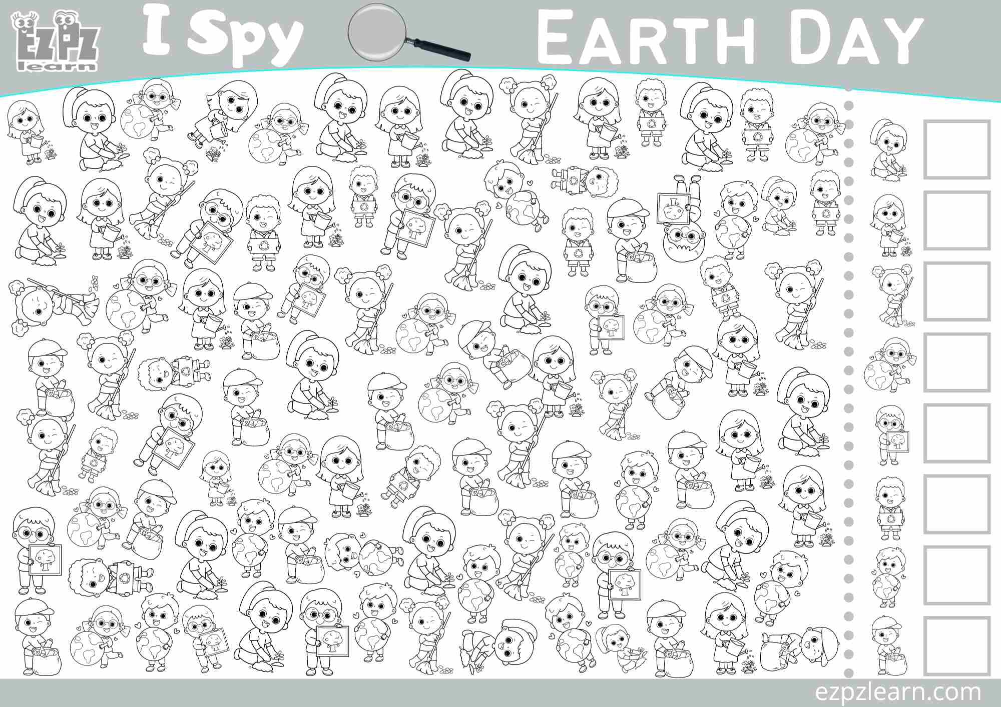 Earth Day I Spy Look And Find The Images Free PDF Download Ezpzlearn