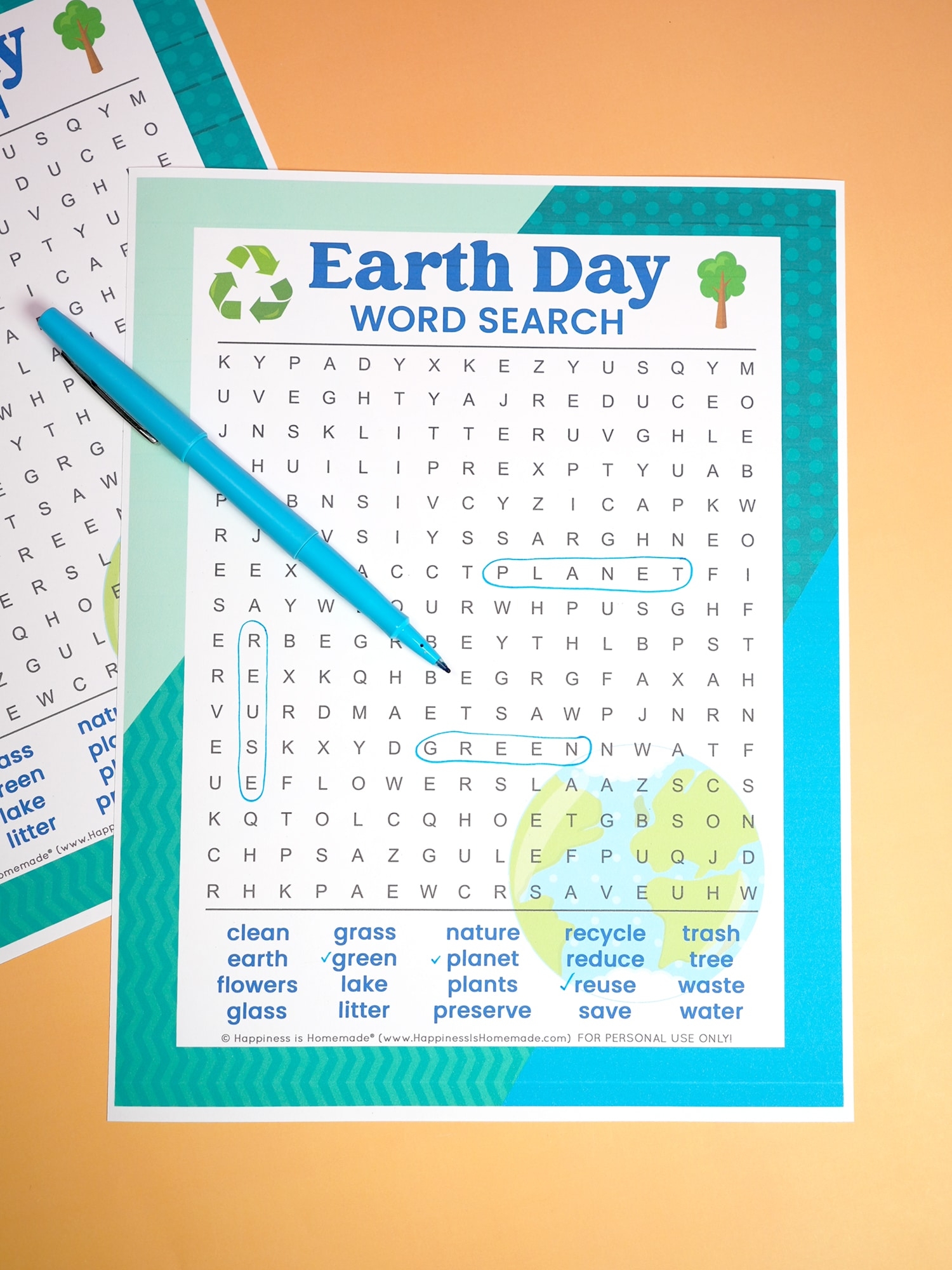 Free Printable Earth Day Word Search Free Printable Earth Day Word Search