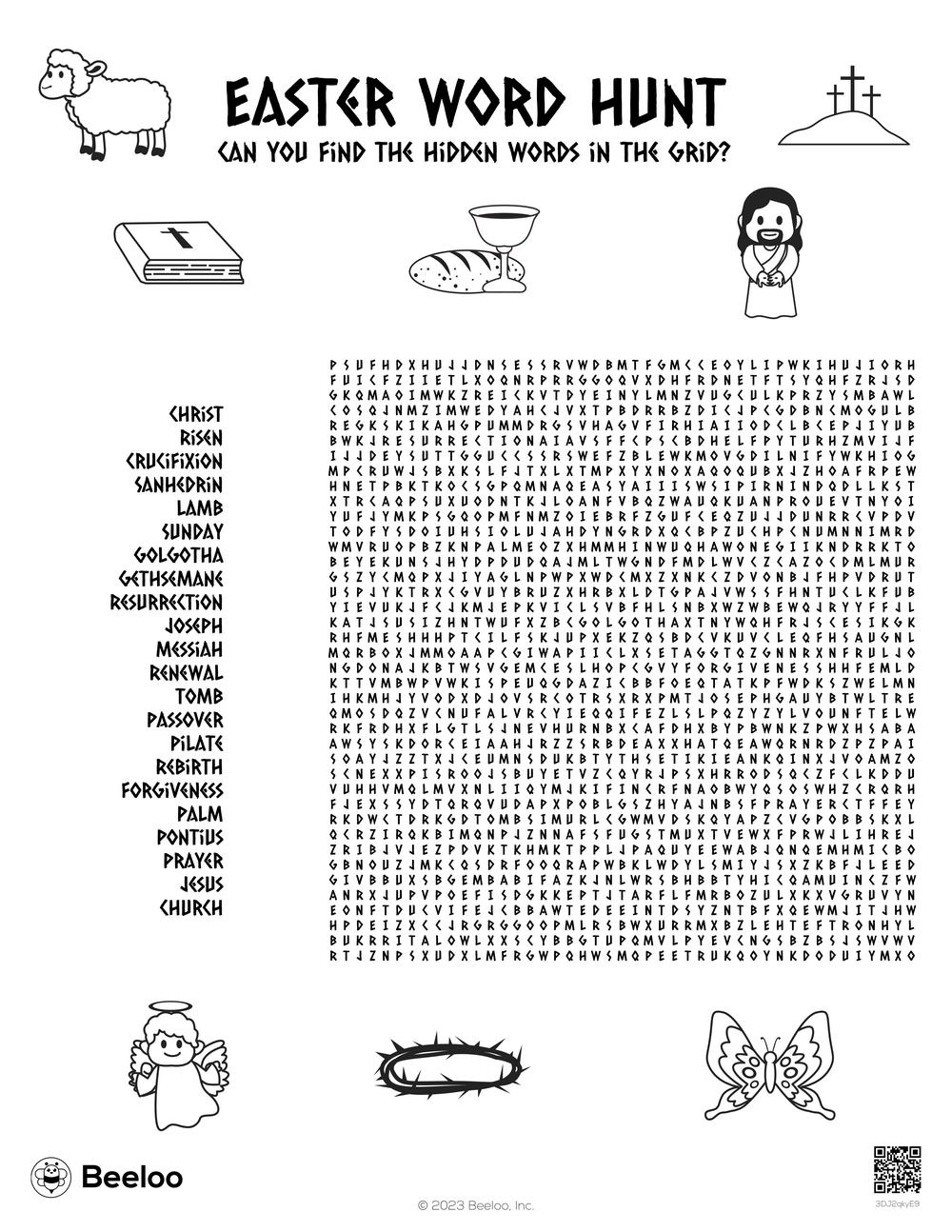 Easter themed Word Searches Beeloo Printable Crafts And Activities For Kids Easter themed Word Searches Beeloo Printable Crafts And Activities For Kids