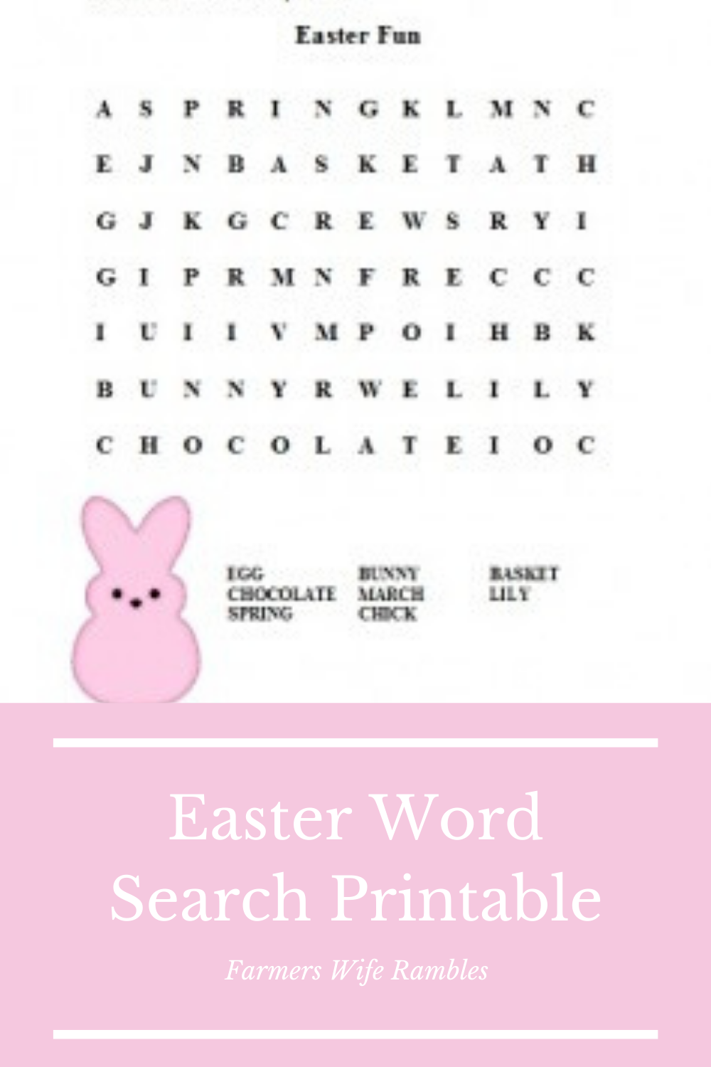 Printable Easter Word Search Large Print Printable Easter Word Search Large Print