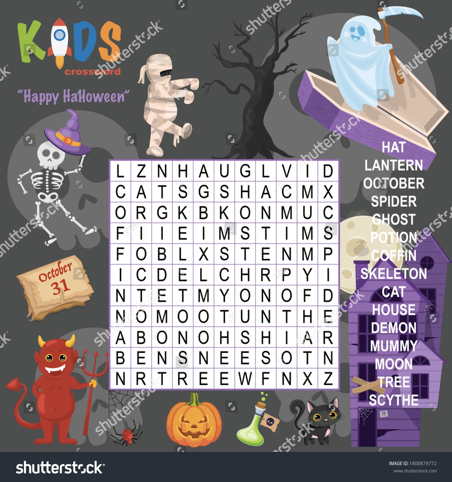 Easy Word Search Crossword Puzzle Happy Stock Vector Royalty Free 1800879772 Shutterstock Easy Word Search Crossword Puzzle Happy Stock Vector Royalty Free 1800879772 Shutterstock