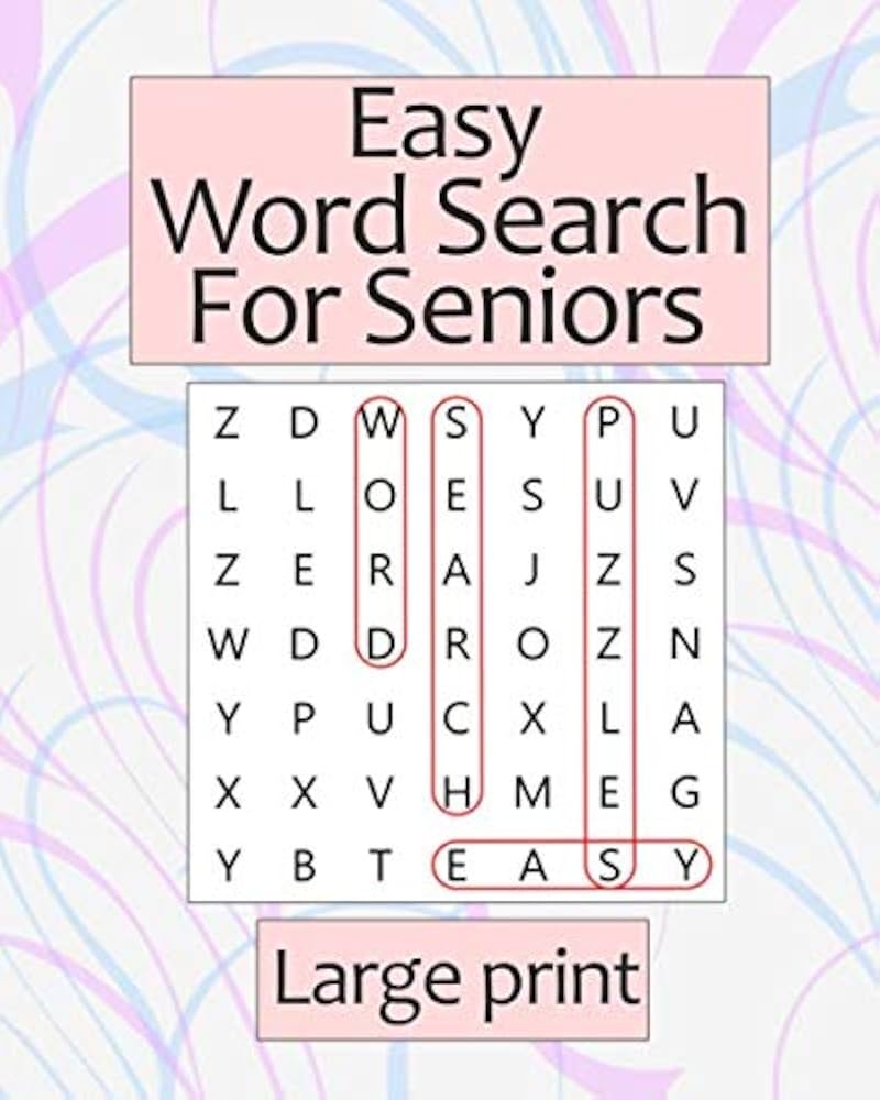 Word Search Large Print Printable For Elderly Word Search Large Print Printable For Elderly