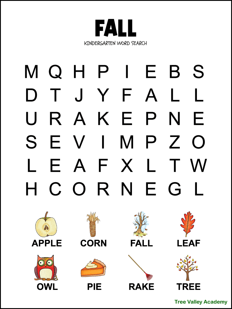 Free Fall Word Search Printable 3rd Grade Free Fall Word Search Printable 3rd Grade