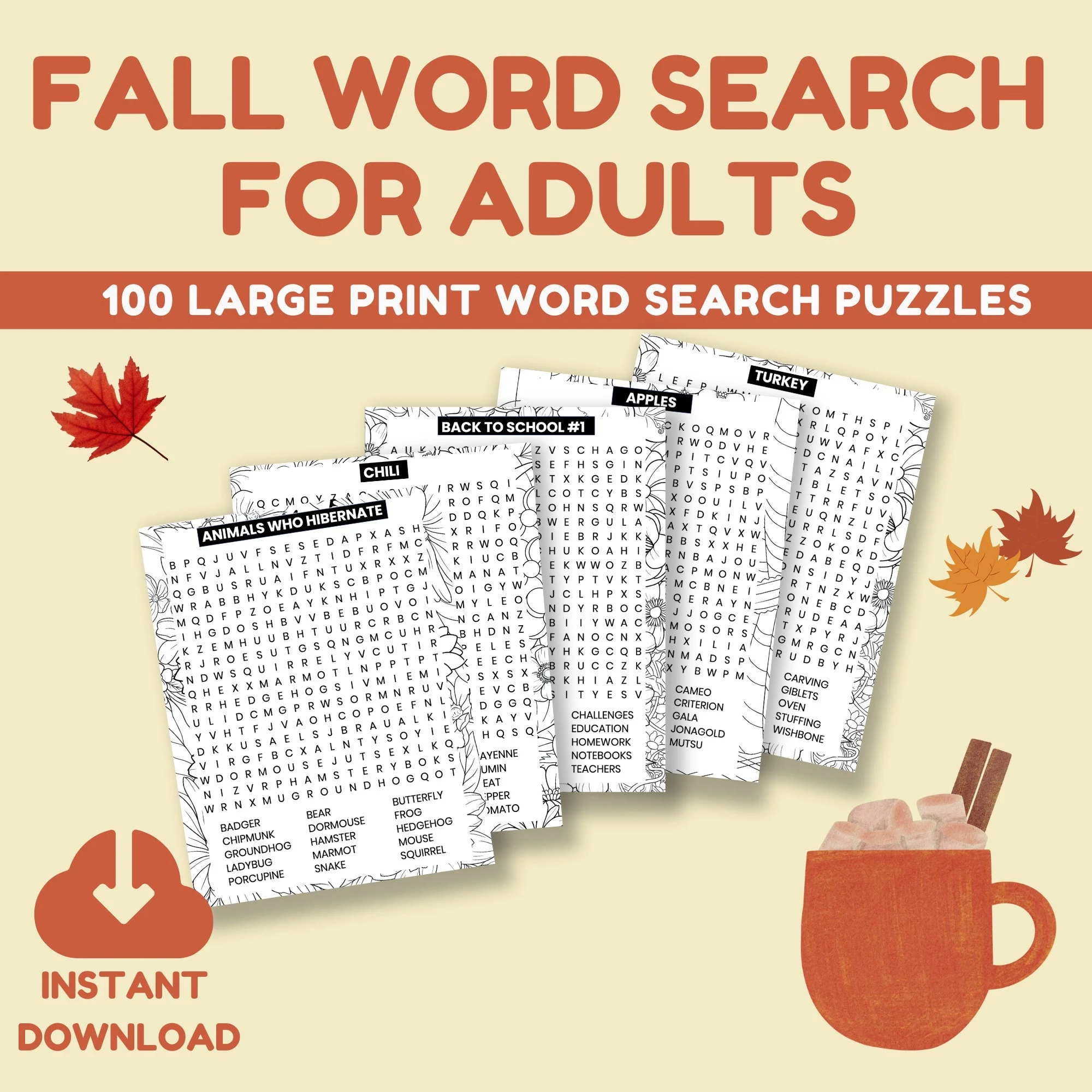 Fall Word Search Large Print Word Search For Adults Fall Activities Printable Fall Puzzle Autumn Word Search Puzzles Printable Etsy Fall Word Search Large Print Word Search For Adults Fall Activities Printable Fall Puzzle Autumn Word Search Puzzles Printable Etsy
