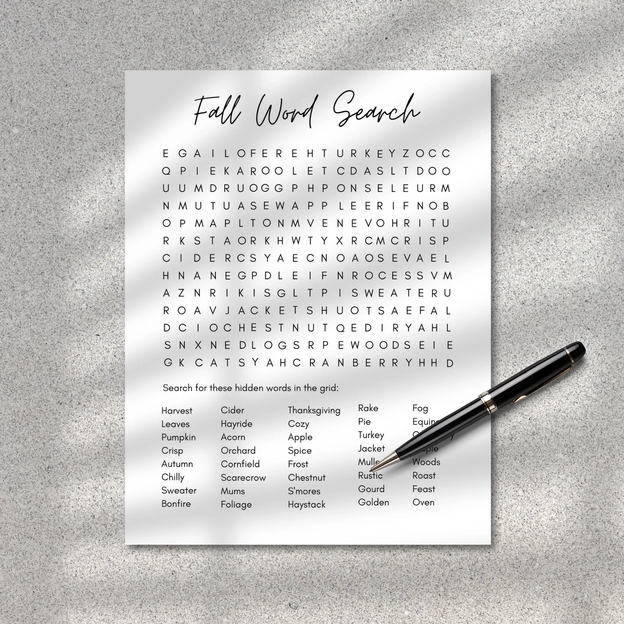 Fall Word Search Printable For Adults Pdf Fall Word Search Printable For Adults Pdf