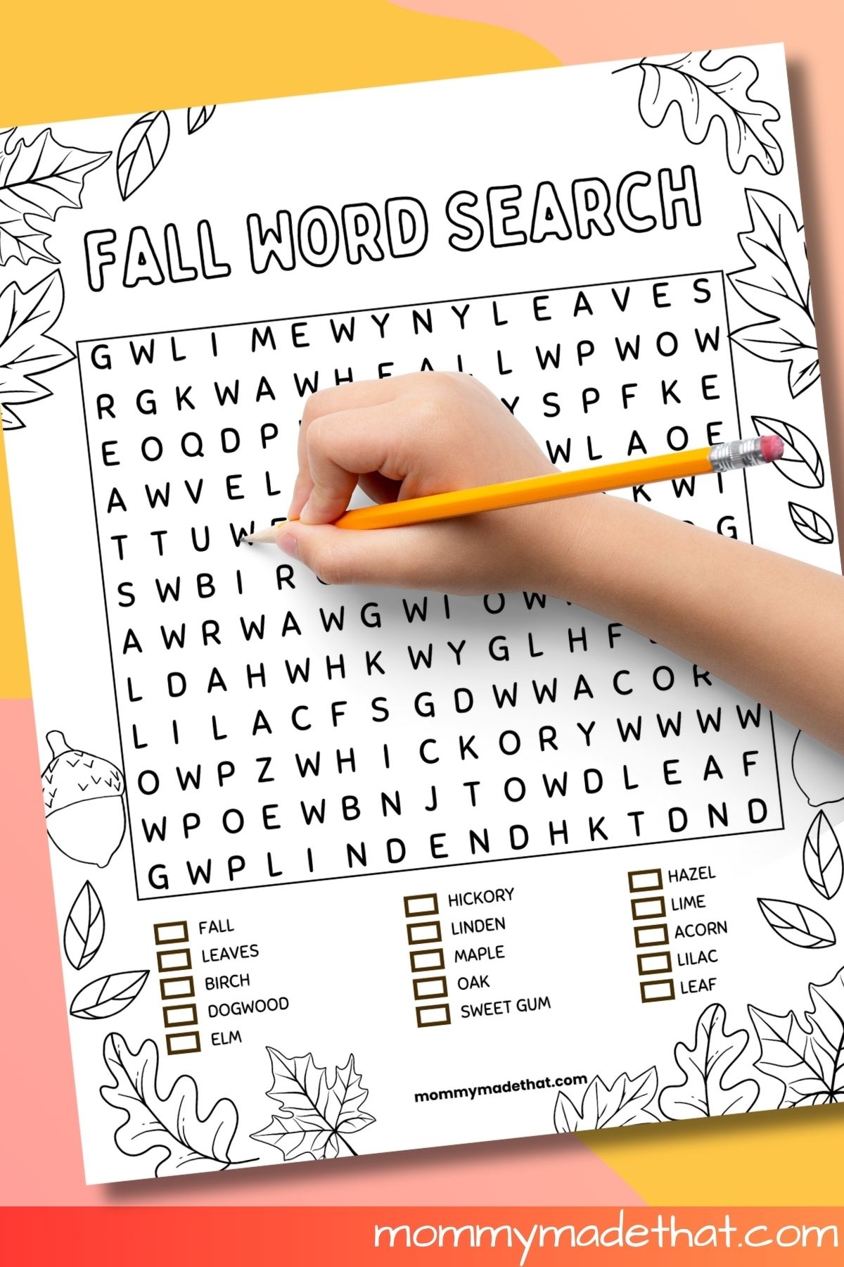 Fall Wordsearch Fall Wordsearch