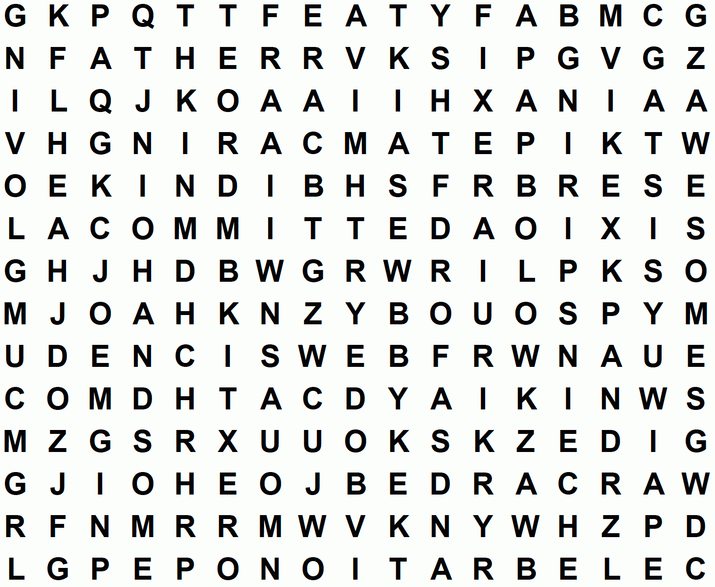 Father's Day Word Search Puzzle Printable Father's Day Word Search Puzzle Printable