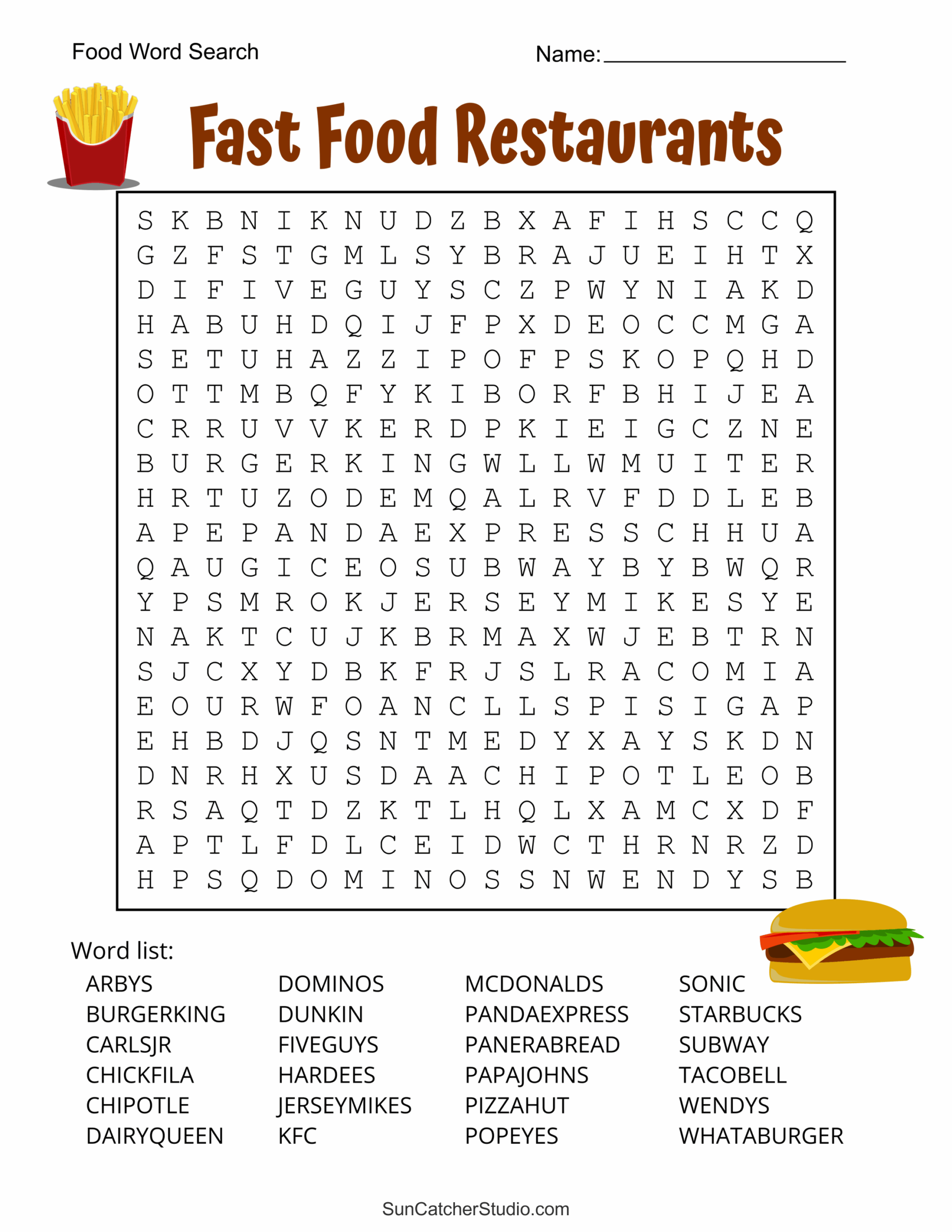 Food Word Search Free Printable Puzzles Free Printables Food Word Search Free Printable Puzzles Free Printables
