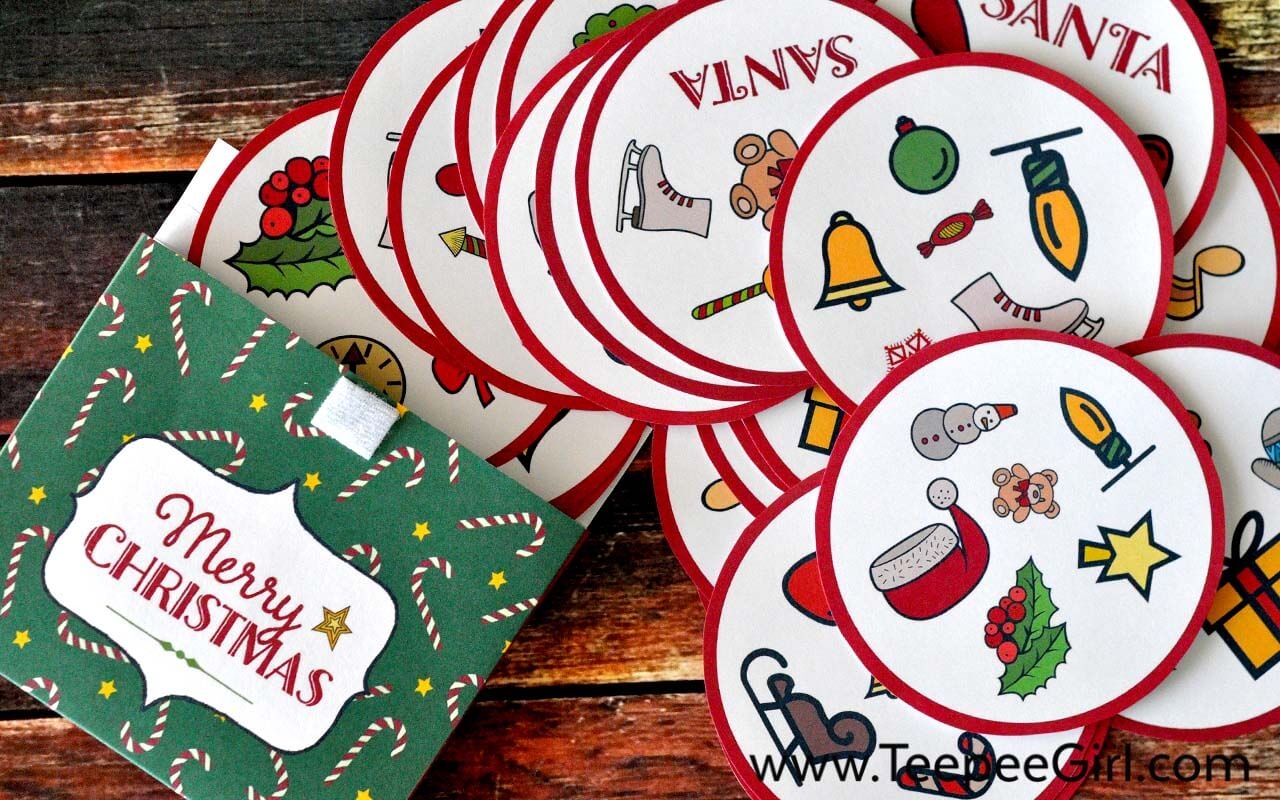 Free Christmas Matching Printable Game