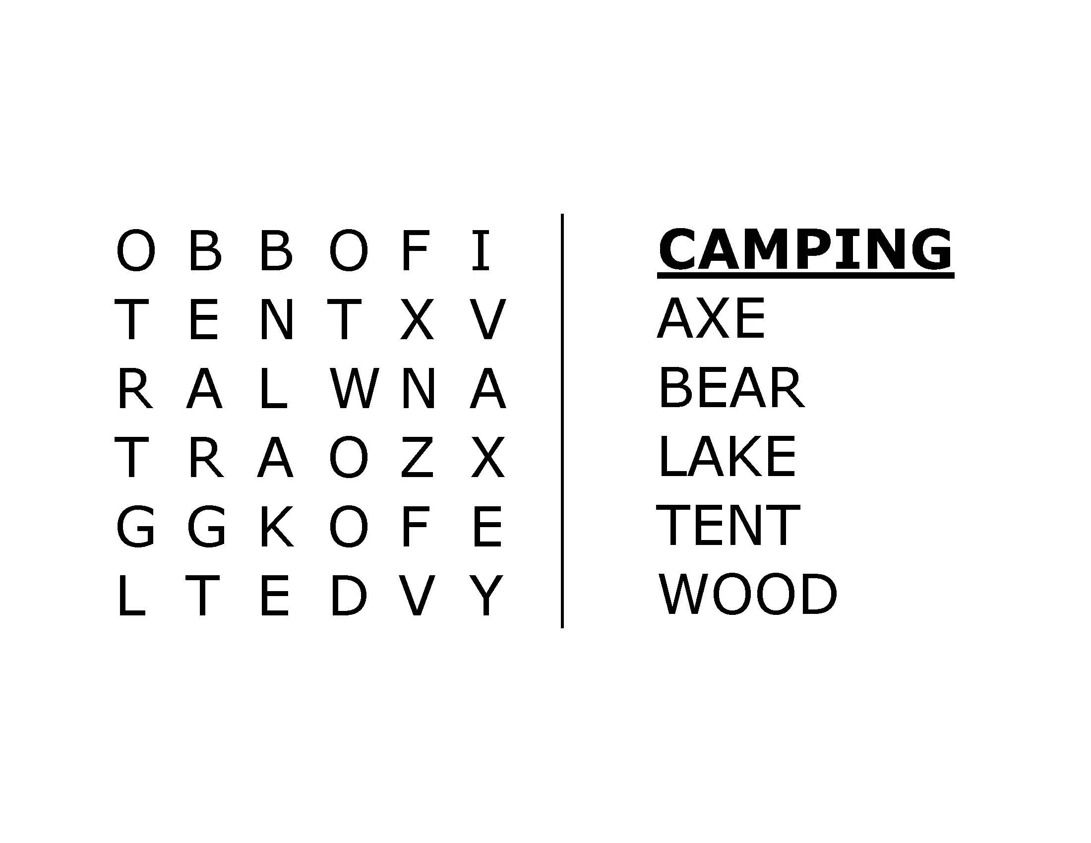 Free Printable Word Searches For Seniors