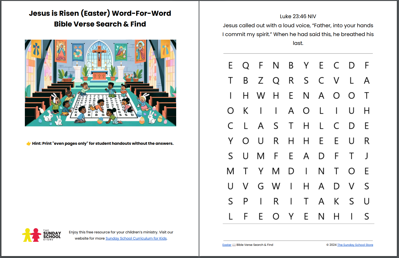 Free Easter Bible Word Search Printable PDF Ministry To Children Free Easter Bible Word Search Printable PDF Ministry To Children