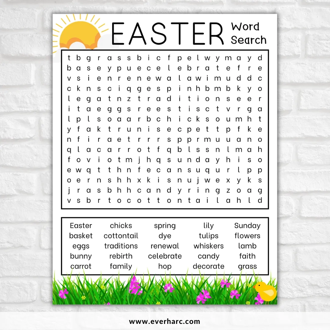 Free Easter Word Search Printable Ever Harc Free Easter Word Search Printable Ever Harc