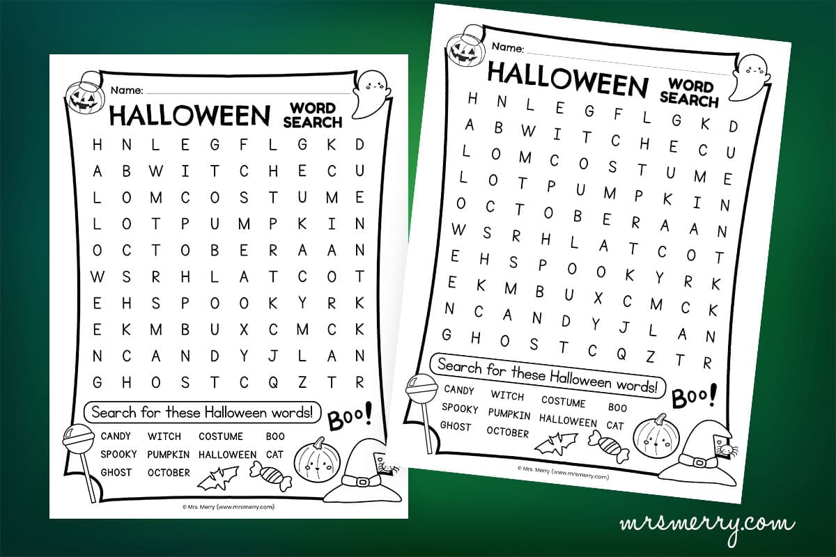 Halloween Printable Word Search Pdf Halloween Printable Word Search Pdf