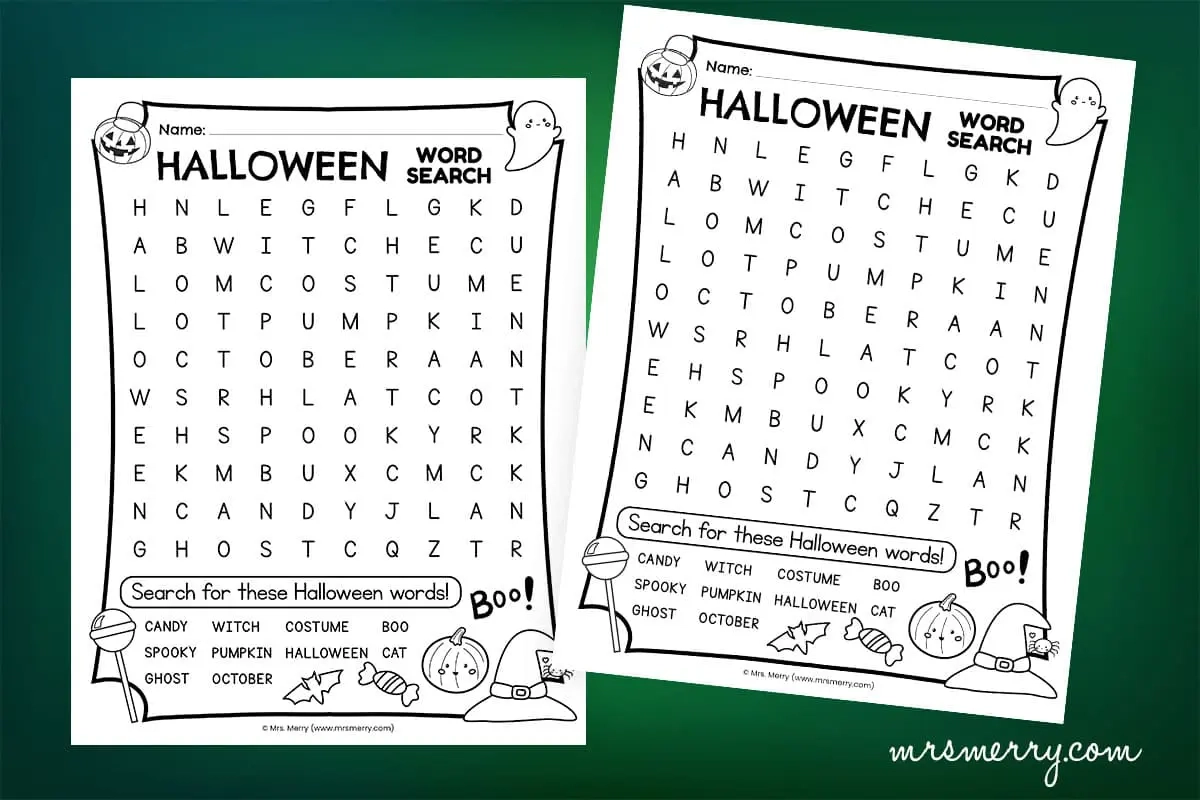 Halloween Word Search Printable Kids Halloween Word Search Printable Kids