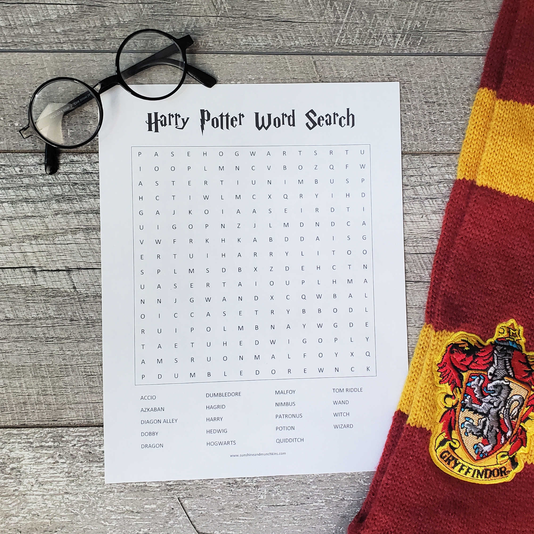 Harry Potter Word Search Printable Free Harry Potter Word Search Printable Free