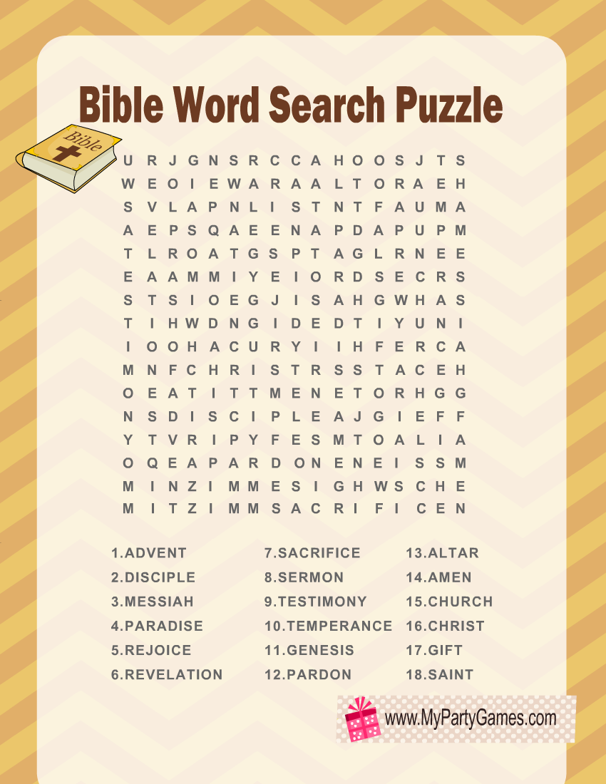 Free Printable Bible Word Search Puzzles With Answer Key Free Printable Bible Word Search Puzzles With Answer Key