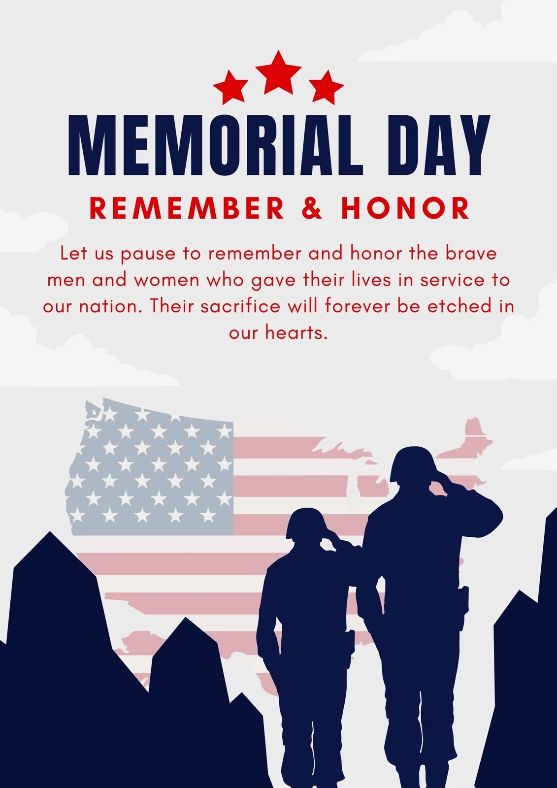 Free Printable Custom Memorial Day Poster Templates Canva Free Printable Custom Memorial Day Poster Templates Canva