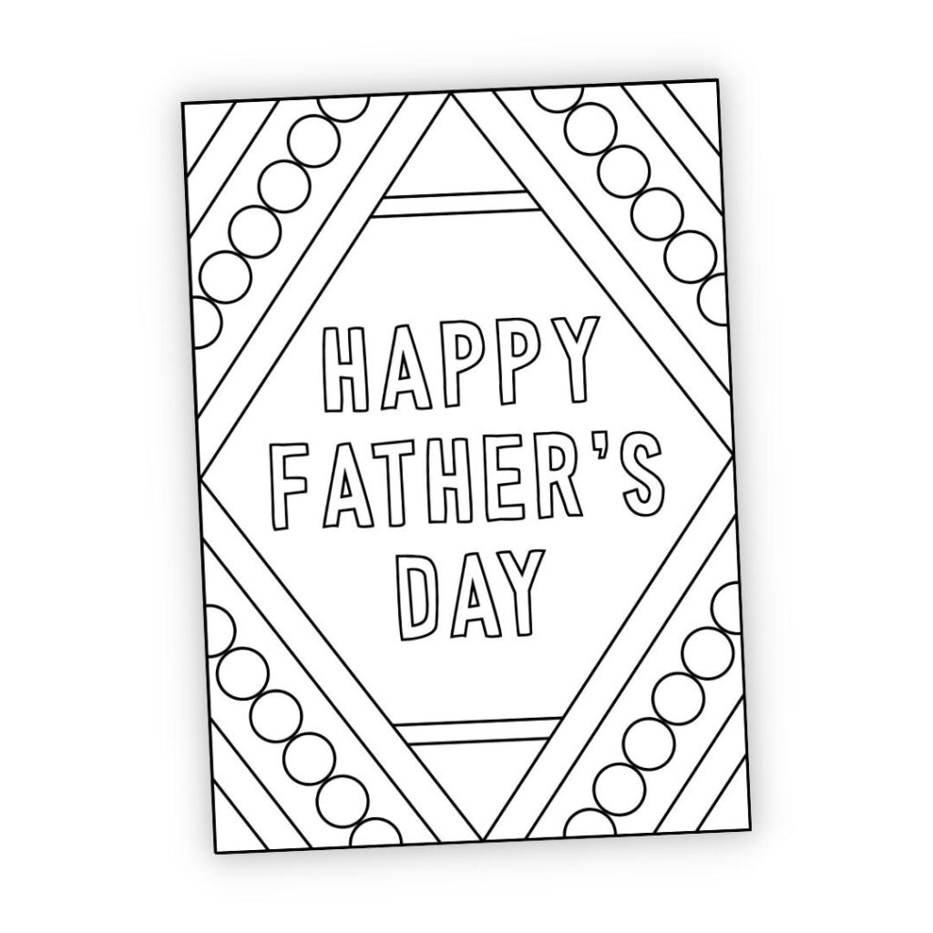 Free Printable Father s Day Card To Color The Craft at Home Family Free Printable Father s Day Card To Color The Craft at Home Family